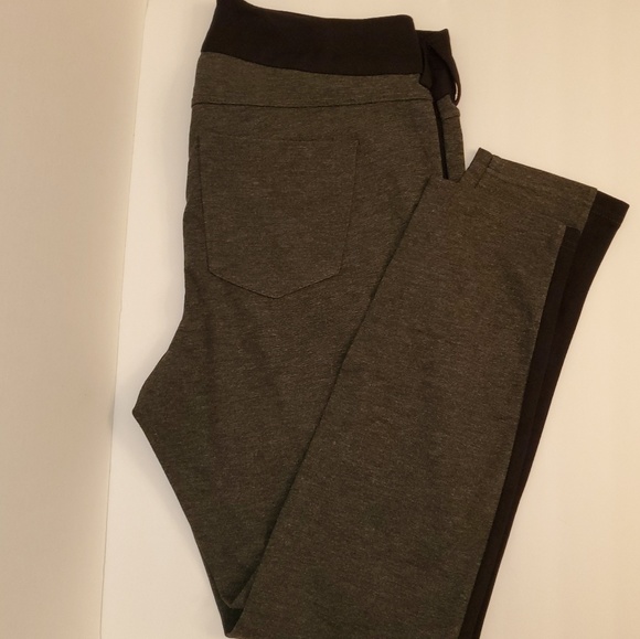 Torrid Dark Grey with Black Stripe pants - Picture 2 of 7